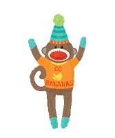 Sock Monkey Go Bananas香蕉猴 