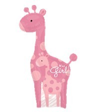 Safari Baby Girl Giraffe粉长颈鹿  