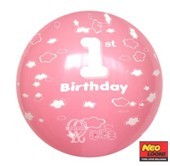 1ST Birthday Cloud 1岁-云彩(标准粉)