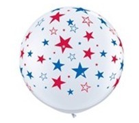 Red&Blue Stars(White) 美国星（白）